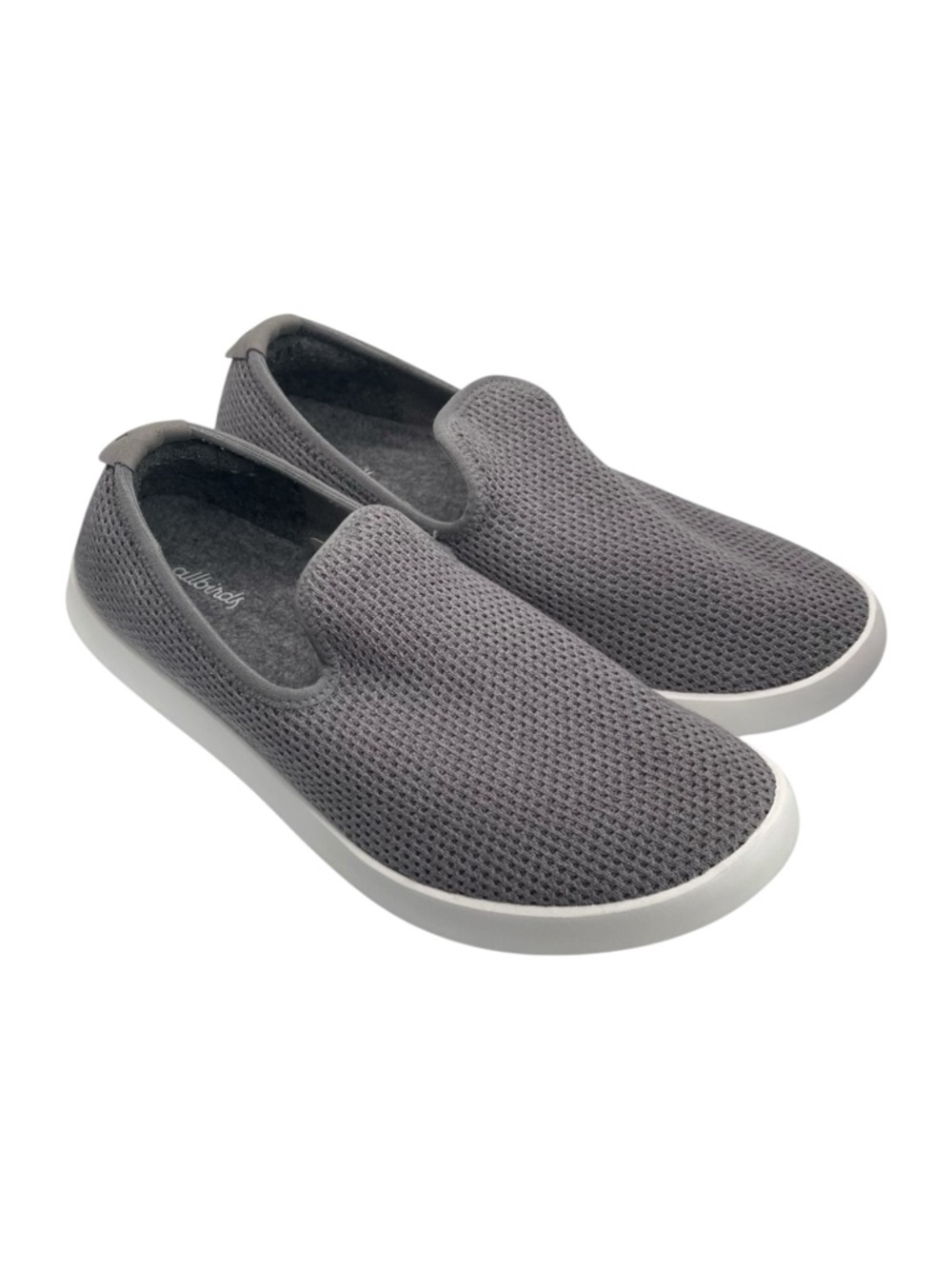 allbirds Charcoal Gray Knit Slip-On Moccasins